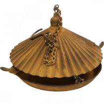 gjenstander Dekorativt fuglebad, fuglebad, rist dekorativ hage Ø23cm H27,5cm