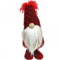 gjenstander Deco Nisse Skjegg Jul Gnome Deco Figur Rød H30cm