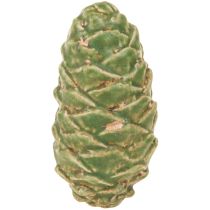 gjenstander Dekorative keramiske kongler, assortert grønn, gul, brun, 8,5 cm, 6 stk.