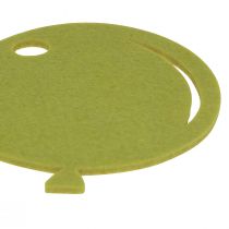 gjenstander Dekorativ bursdagsvimpelkjedekrans laget av grågrønn filt 300cm