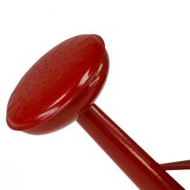 gjenstander Dekorativ rød vannkanne i metall, 5L vintage blomsterkasse, rustikk vannkanne til innendørs bruk, H26cm