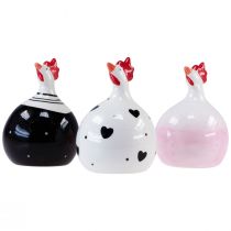 gjenstander Pyntekyllinger Påskepynt figurer hane 11,5cm 3stk