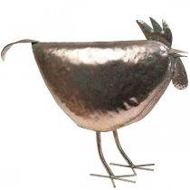 gjenstander Deco Chicken Metal Deco Metal Bird Metallic Rosé 51×16×36cm