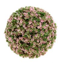 gjenstander Dekorkule rosa grønn kunstig blomsterkule Ø18cm 1 stk