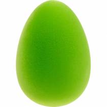 Dekorativt påskeegg grønt H25cm påskepynt flokket dekorative egg