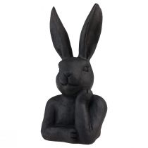 gjenstander Dekorativ påskehare Black Bunny Bust Påskepynt 22,5cm