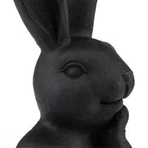 gjenstander Dekorativ påskehare Black Bunny Bust Påskepynt 22,5cm