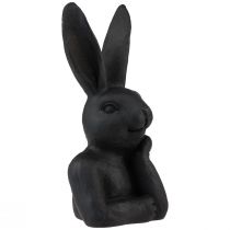 gjenstander Dekorativ påskehare Black Bunny Bust Påskepynt 22,5cm