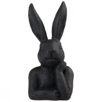 gjenstander Dekorativ påskehare Black Bunny Bust Påskepynt 22,5cm