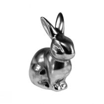 gjenstander Dekorativ påskehare Sølv Påskepynt Bunny Sitting H9cm 4stk