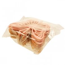 gjenstander Dekorative sommerfugler Dekorasjonshenger Oransje/Rosa/Gul 12cm 12 Stk