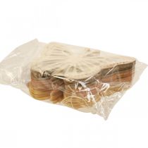 gjenstander Dekorative sommerfugler dekorativ henger beige/rosa/gul 12cm 12 stk.