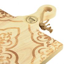 gjenstander Dekorativt skjærebrett rektangulært mangotrebrett 33×29cm