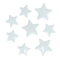 Dekorative stjerner for å spre hvite 4-5cm 72stk