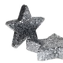 gjenstander Dekorative stjerner for spredning av 4-5cm svart 40stk