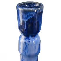 gjenstander Dekorvase keramikk blågrønn brun Ø8cm H18,5cm 3stk