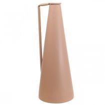 Dekorativ vase metallhåndtak gulvvase laks 20x19x48cm