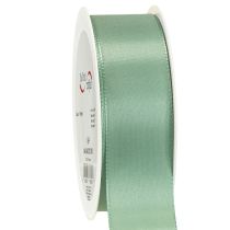gjenstander Dekorativt bånd taftbånd gavebånd grønn salvie 40mm 50m