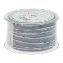 gjenstander Dekorativt bånd fløyelsbånd gavebånd fløyel grå 10mm 20m