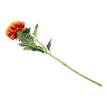 gjenstander Kunstige blomster dekorasjon georginer kunstige blomster oransje 62cm