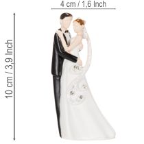 gjenstander Dekorativ figur av et brudepar, 10,5 cm