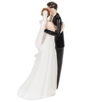 gjenstander Dekorativ figur av et brudepar, 10,5 cm