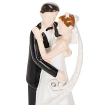 gjenstander Dekorativ figur av et brudepar, 10,5 cm