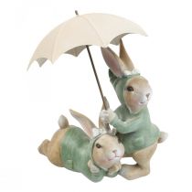 Deco-figurer kaninpar Deco-kaniner med paraply H22cm