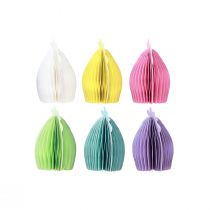gjenstander Dekorative kyllinger laget av honeycomb papir påske 11×6,5×12cm 6stk