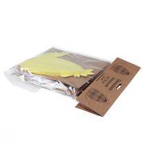 gjenstander Dekorative figurer honeycomb kylling gul grønn lilla 18,5x12x20cm 3stk