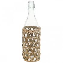 gjenstander Deco flaske glass glassflaske dekorasjon flettet Ø9,5cm H31cm