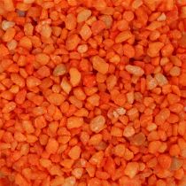 Dekorativt granulat oransje 2mm - 3mm 2kg