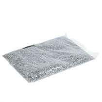 gjenstander Dekorative granulat sølvdekorasjonssteiner 2mm - 3mm 2kg