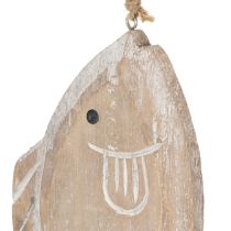 gjenstander Dekorativ fiskeoppheng i tre, 21 cm, 2 stk.