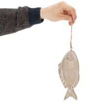gjenstander Dekorativ fiskeoppheng i tre, 21 cm, 2 stk.