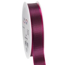 gjenstander Gavebånd, lilla taftbånd, elegant skinnende, 25 mm bredt, 50 m langt
