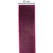 gjenstander Gavebånd, lilla taftbånd, elegant skinnende, 25 mm bredt, 50 m langt