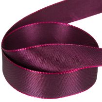 gjenstander Gavebånd, lilla taftbånd, elegant skinnende, 25 mm bredt, 50 m langt