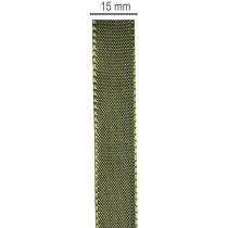 gjenstander Gavebånd med vevd kant, taftbånd til hobbyarbeid, 15 mm bredt, 50 m langt