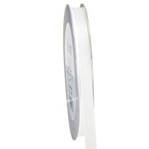 gjenstander Dekorativt bånd hvitt 8mm 50m