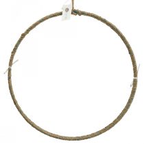 Dekorring jute Scandi dekorativ ring for oppheng Ø40cm 2stk