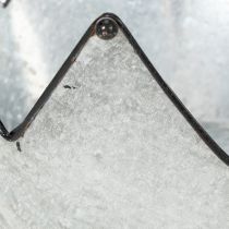 gjenstander Dekorativ bolle metallbolle krone Ø26,5/22,5/19 cm sett med 3
