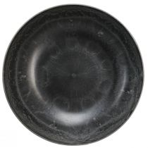 gjenstander Dekorativ skål runde planteskåler grå Ø37cm H10,5cm 3stk