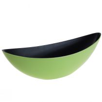 gjenstander Dekorativ skål oval plantebåt grønn 38,5x12,5x13cm