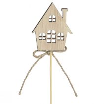 gjenstander Dekorplugger Julepynt huser tre 4,5x5cm 12 stk
