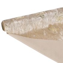 gjenstander Bordløper, dekorativt stoff, mønstret, brede sløyfer, 35x120 cm, 2 stk.
