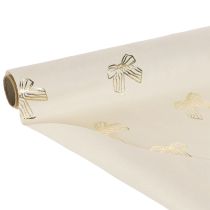 gjenstander Bordløper, dekorativt stoff, mønstret, brede sløyfer, 35x120 cm, 2 stk.