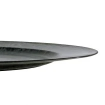gjenstander Dekorativ plate antrasitt Ø33cm