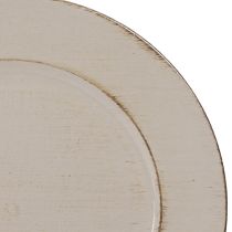 gjenstander Dekorativ tallerken plast dekorativ plast tallerken grå brun Ø33cm