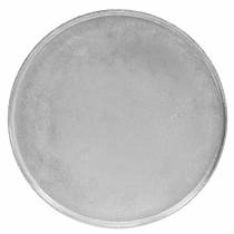 Dekorativ plate leire Ø31cm sølv
